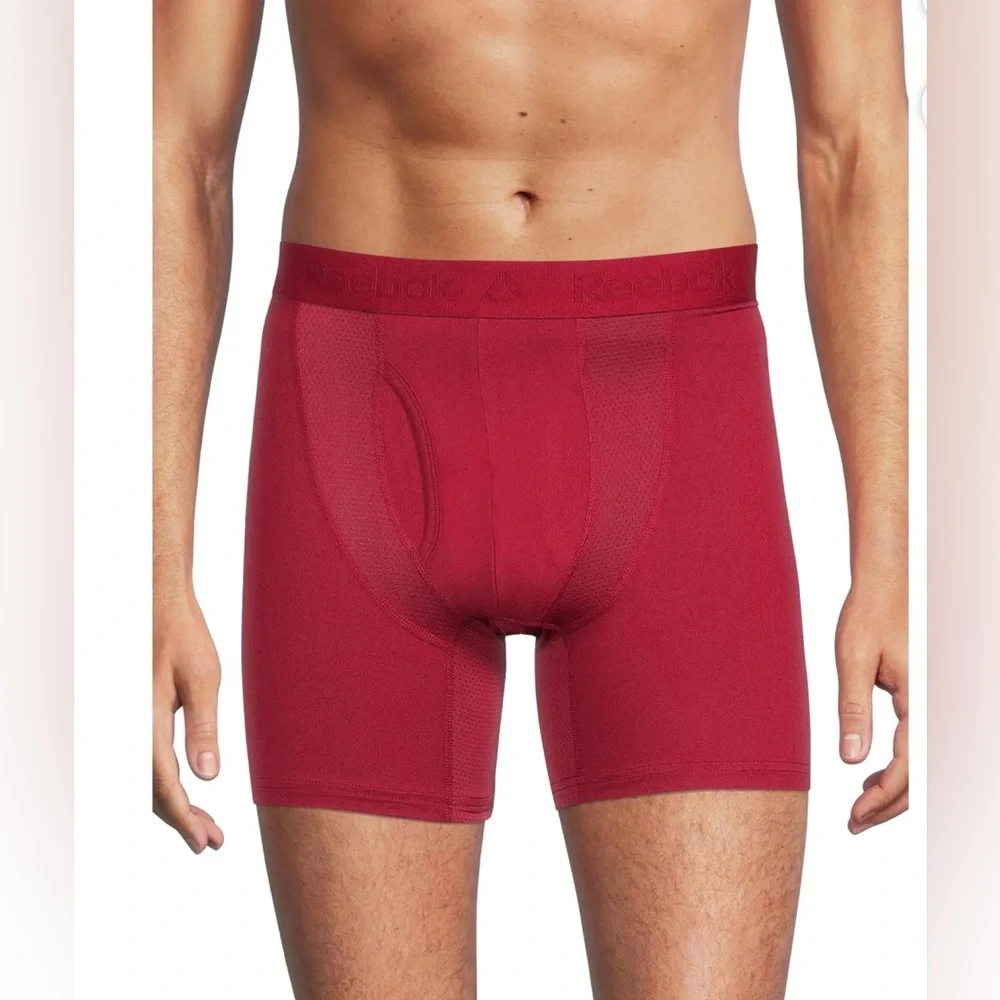 BUNDLE DEALS ✨3 Reebok Men's Underwear Tech Comfort Long Length Boxer brief 9”
